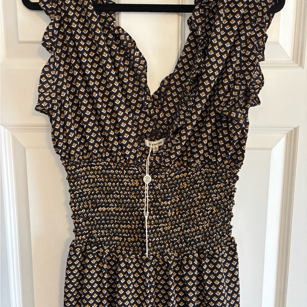 🟢NWT. MAX STUDIO. Diamond design tank jumpsuit. Size XL - Picture 2 of 3